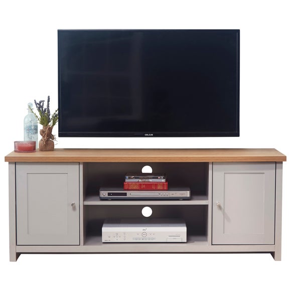 Lancaster TV Unit, Grey and Oak for TVs up to 55"