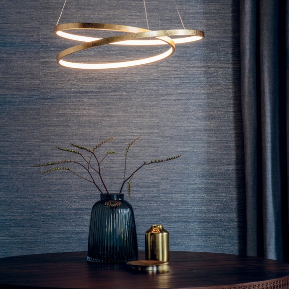 Vogue Scribble Integrated LED Gold Hoop Ceiling Light