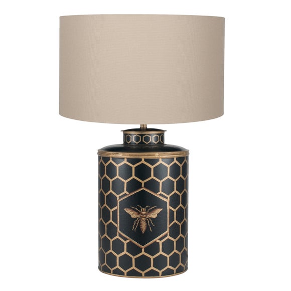 Pacific Lifestyle Honeycomb Table Lamp Black