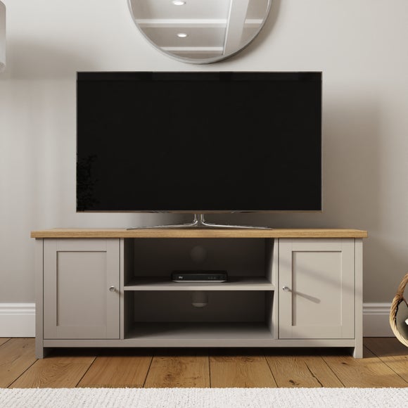 Lancaster TV Unit, Grey and Oak for TVs up to 55"