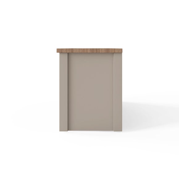 Lancaster Compact TV Unit, Grey and Oak for TVs up to 42"