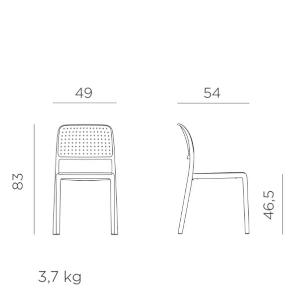 Nardi Set of 2 Bistro Chairs, product image 6
