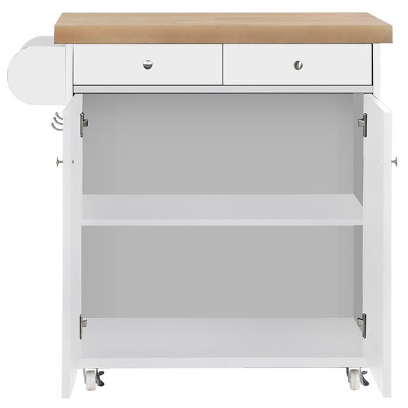 Portland White Kitchen Island