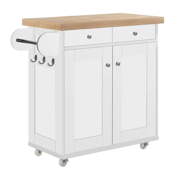 Portland White Kitchen Island