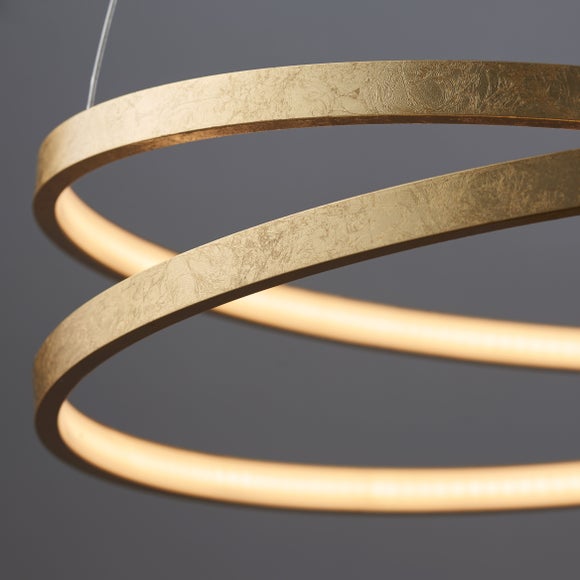 Vogue Scribble Integrated LED Gold Hoop Ceiling Light