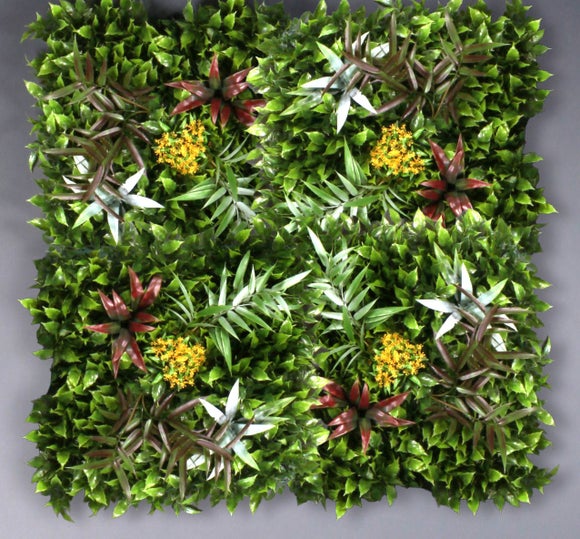 Artificial Textured Flower Wall Panels