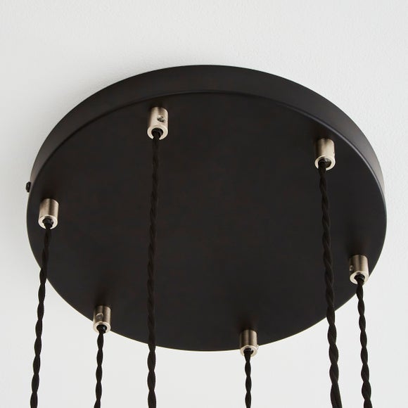Verne Glass 6 Light Cluster Ceiling Light