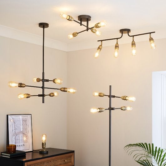 Marsden Industrial 4 Light Floor Lamp