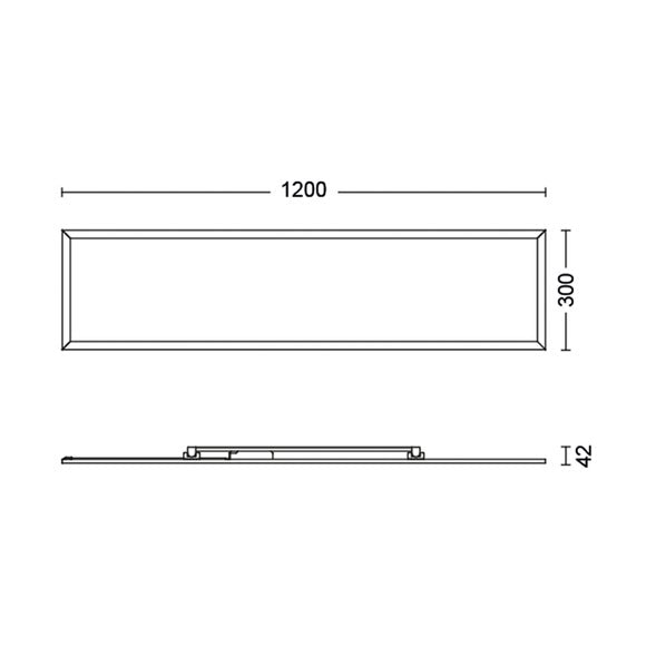 Philips Warm White Panel Integrated LED Flush Ceiling Light