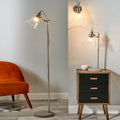 Chaplin Concrete & Brushed Chrome Reading Floor Lamp