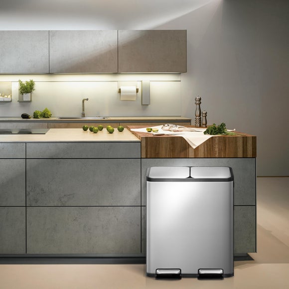 EKO Ecocasa 30/30 Litre Stainless Steel Pedal Bin
