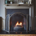 Pewter Curved Surround Fire Screen