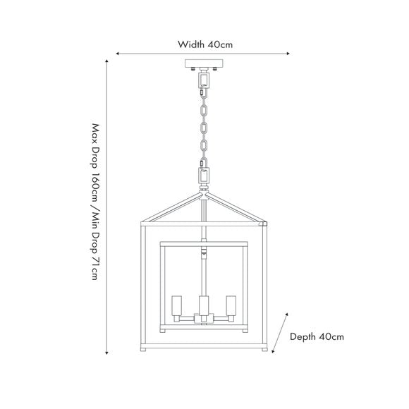 Anis 4 Light Cube Pendant Light, product image 5