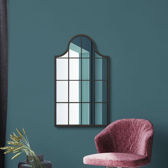 Arcus Crown Arched Window Indoor Outdoor Wall Mirror, product image 1