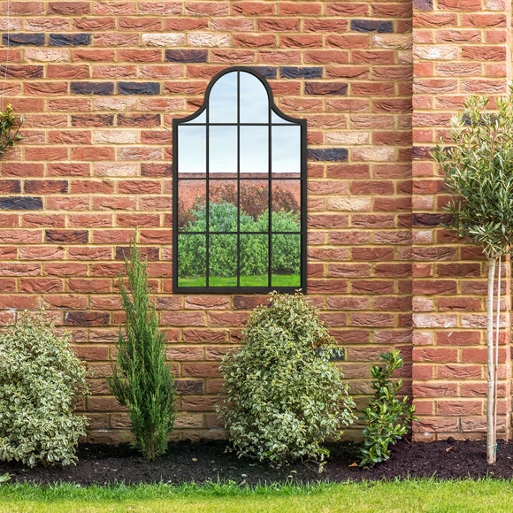Arcus Crown Arched Window Indoor Outdoor Wall Mirror, product image 2