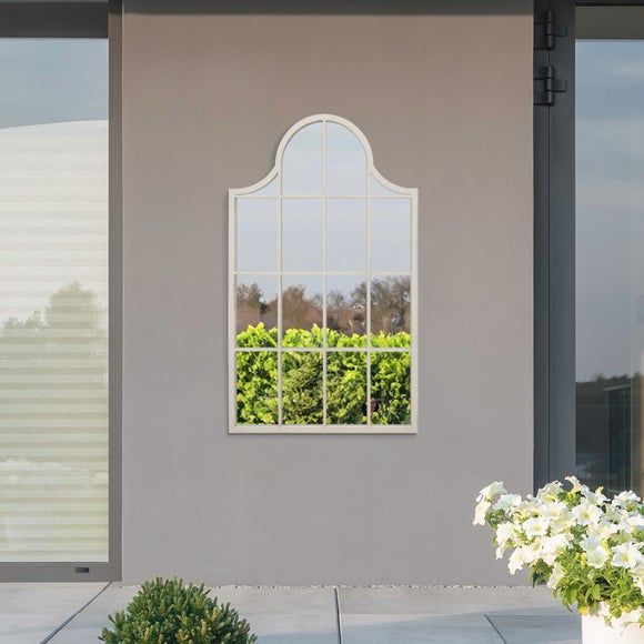 Arcus Crown Arched Window Indoor Outdoor Wall Mirror, product image 6