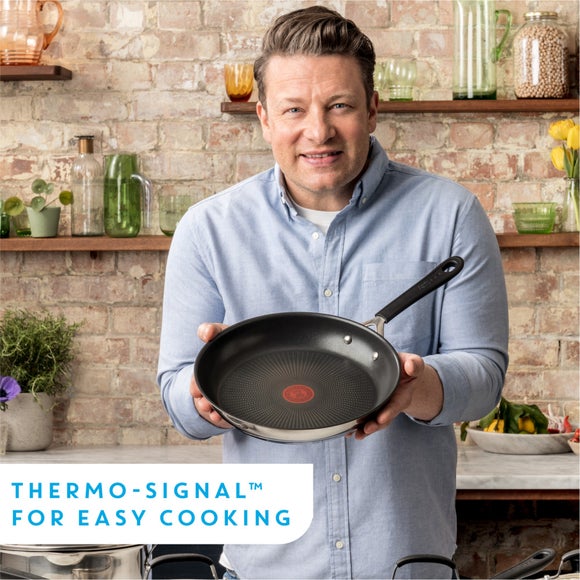 Jamie Oliver by Tefal Quick & Easy Stainless Steel 4 Piece Pan Set