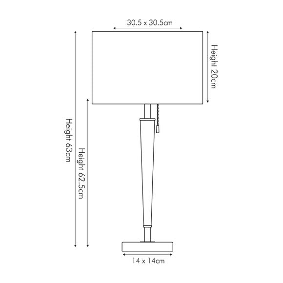 Lowry Metal Table Lamp