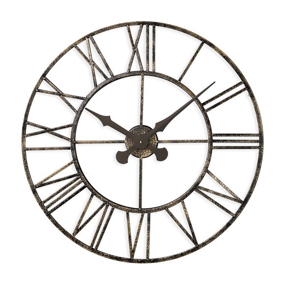 Vintage Skeleton Indoor Outdoor Wall Clock