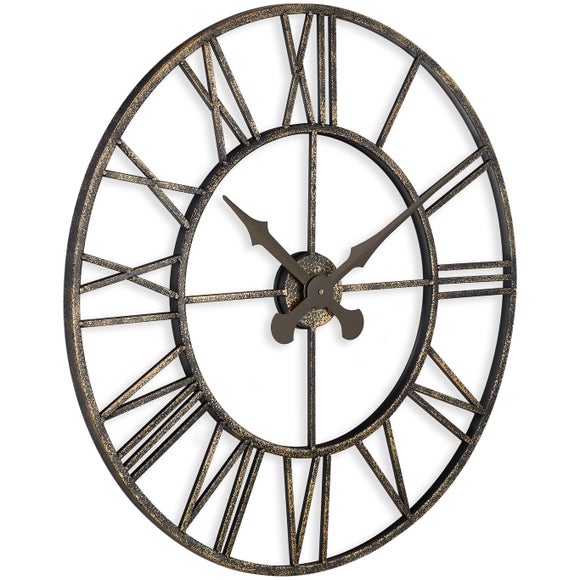 Vintage Skeleton Indoor Outdoor Wall Clock