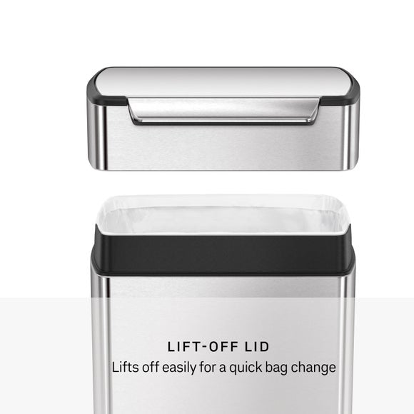 Simplehuman 40L Rectangular Touch-Bar Bin