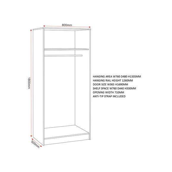 Walker Double Wardrobe, product image 8