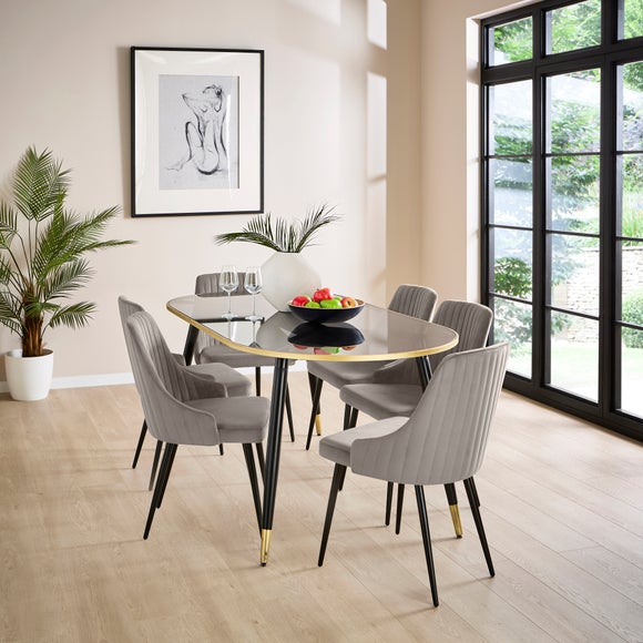Shea Set of 2 Dining Chairs, Velvet, product image 23