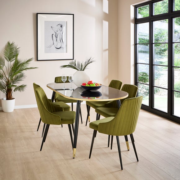 Shea Set of 2 Dining Chairs, Velvet, product image 31