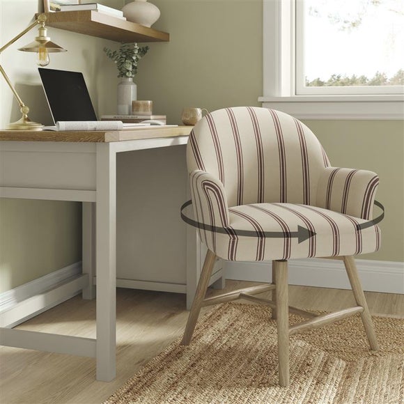 Petit Folkstone Stripe Swivel Office Chair