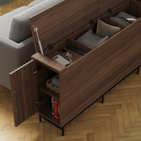Bryant Behind Sofa Storage Unit, Walnut Effect