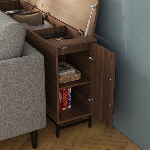 Bryant Behind Sofa Storage Unit, Walnut Effect