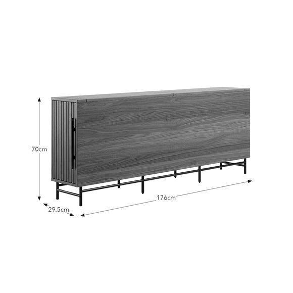 Bryant Behind Sofa Storage Unit, Walnut Effect