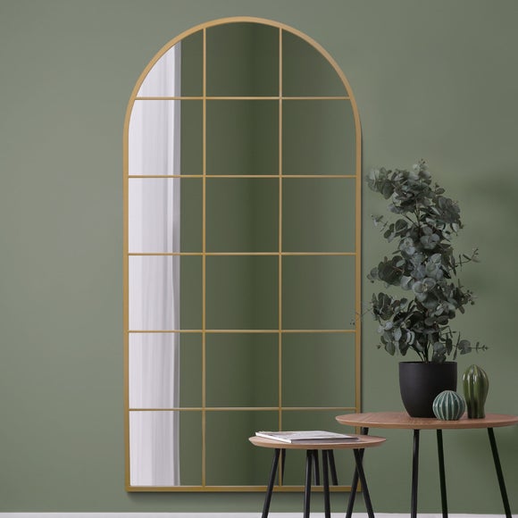 Arcus Arched Window Indoor Outdoor Full Length Wall Mirror, product image 1