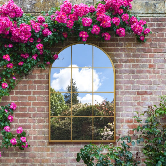 Arcus Arched Window Indoor Outdoor Full Length Wall Mirror, product image 6