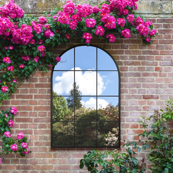 Arcus Arched Window Indoor Outdoor Full Length Wall Mirror, product image 14