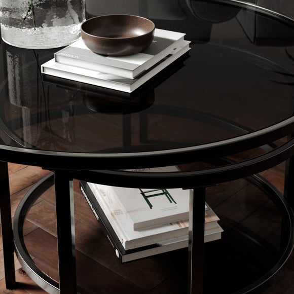 Sofia Glass Coffee Nest of Tables, product image 11