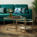 Sofia Glass Coffee Nest of Tables, product image 1