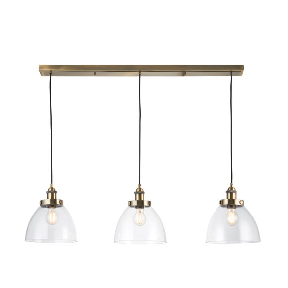 Vogue Tobermory Industrial 3 Light Adjustable Diner Light