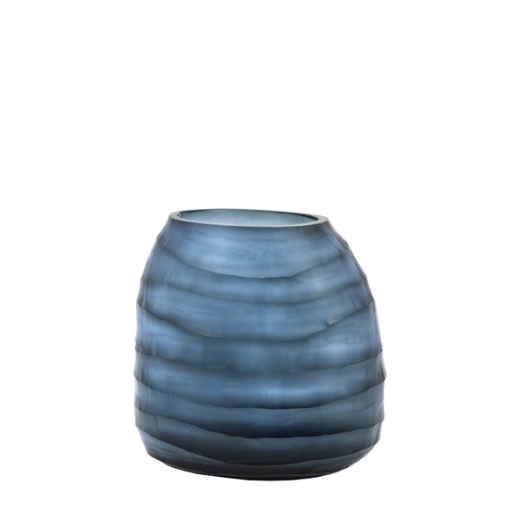 Sintra Hand Blown Carved Glass Vase, product image 4