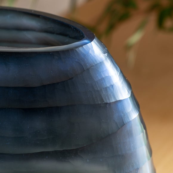 Sintra Hand Blown Carved Glass Vase, product image 12