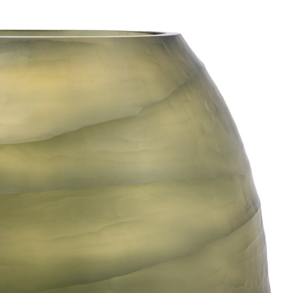 Sintra Hand Blown Carved Glass Vase, product image 8