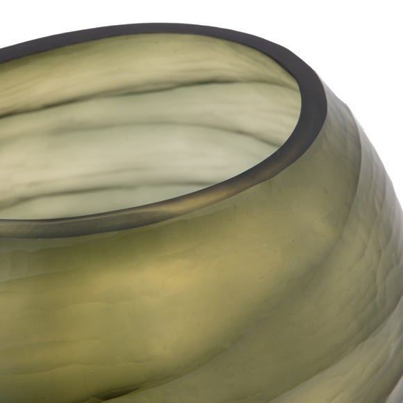 Sintra Hand Blown Carved Glass Vase, product image 9