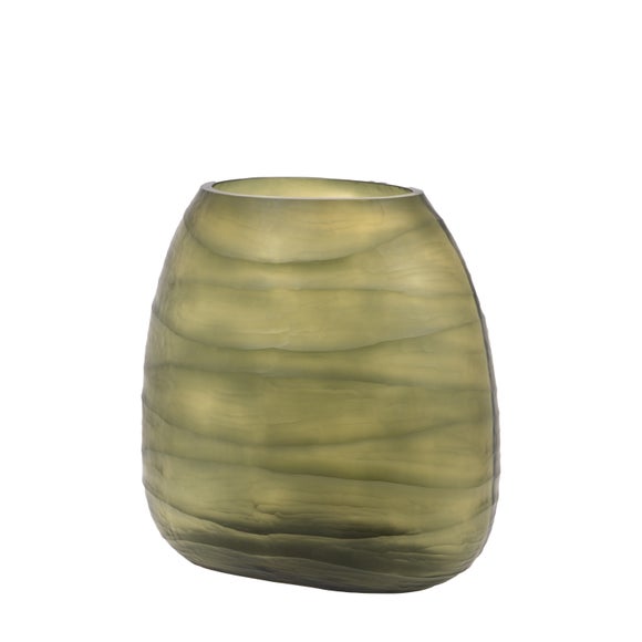 Sintra Hand Blown Carved Glass Vase, product image 10