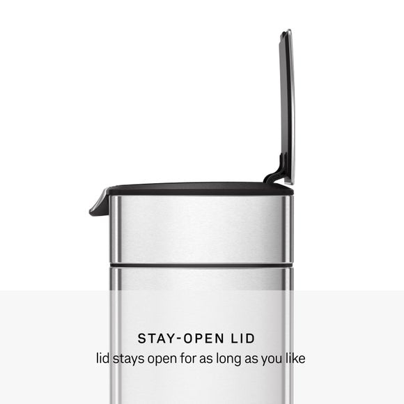 Simplehuman 2424L Stainless Steel Touch Bar Recycling Bin