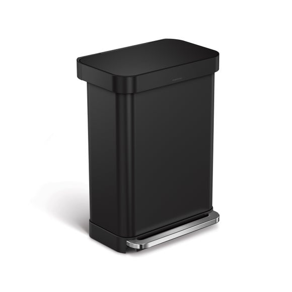 Simplehuman 55L Stainless Steel Rectangular Bin, product image 3