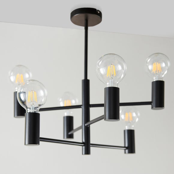 Return - Vogue Forsan 6 Light Semi Flush Ceiling Light
