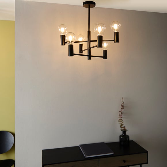 Return - Vogue Forsan 6 Light Semi Flush Ceiling Light