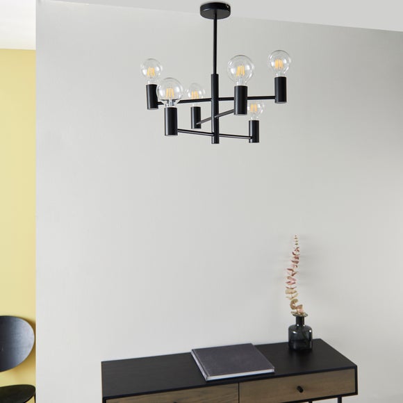 Return - Vogue Forsan 6 Light Semi Flush Ceiling Light