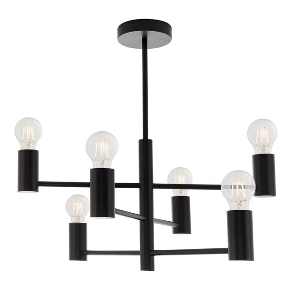 Return - Vogue Forsan 6 Light Semi Flush Ceiling Light