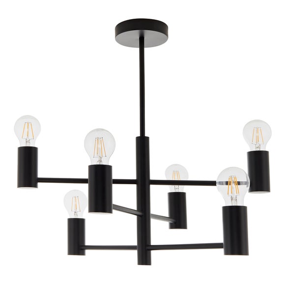 Return - Vogue Forsan 6 Light Semi Flush Ceiling Light